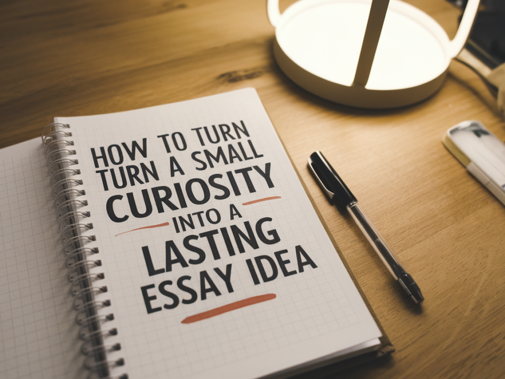 How to turn a small curiosity into a lasting essay idea