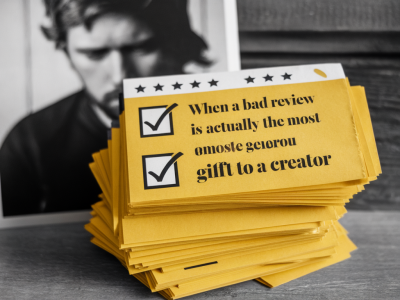 When a bad review is actually the most generous gift to a creator