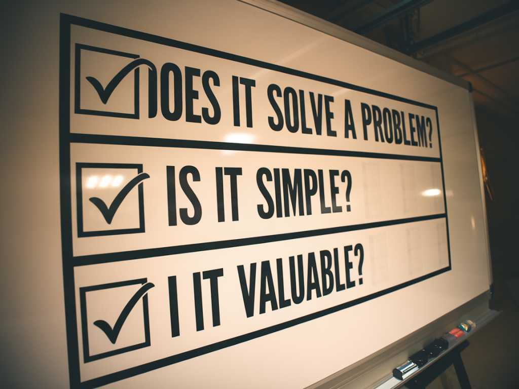 How to tell if an idea is worth keeping: three quick tests to try