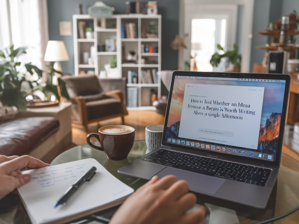 How to test whether an idea from a dream is worth writing about in a single afternoon