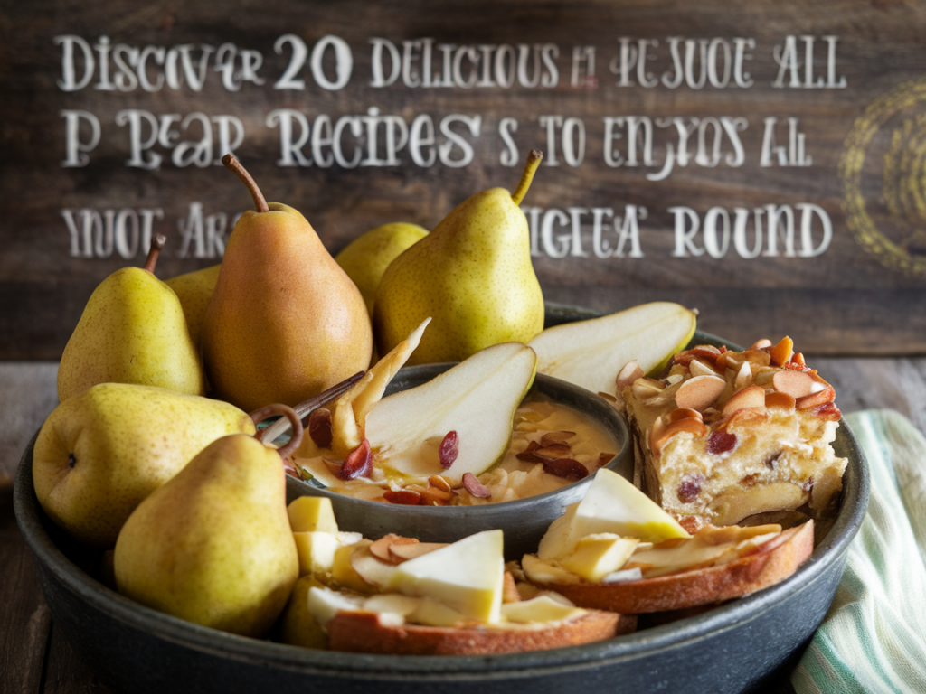 Discover 20 idées gourmandes à base de poires to enjoy year-round