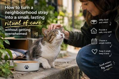 how to turn a neighbourhood stray into a small, lasting ritual of care without getting overwhelmed